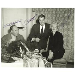 Joe DiMaggio & Marilyn Monroe Signed Photo PSA 