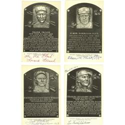 1950's-60's Signed B/W HOF Plaques PSA/DNA 