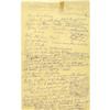Image 1 : 1966 Handwritten Notes Casey Stengel HOF Induct. 