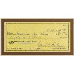 1966 Jackie Robinson Signed Check PSA/DNA 