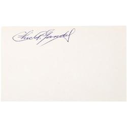 1960's Chick Gandil Signed Index Card PSA/DNA 