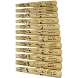 Willie Mays Signed Bats Lot of 12 PSA/DNA 