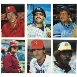 1980 Topps Superstar 5x7 Photos Complete Signed 