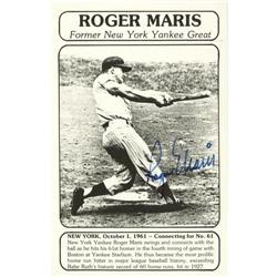 1980's Roger Maris Signed Card PSA/DNA 