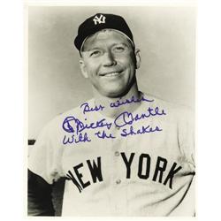 Mickey Mantle "With the Shakes" Signed Photo PSA 