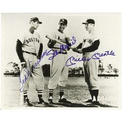Williams, Musial & Mantle Signed Photo PSA/DNA 
