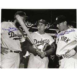 Mantle & Snider Signed Oversized Photo PSA/DNA 