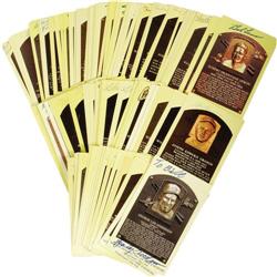 HOF Signed Gold Plaques Lot of 119 PSA/DNA 