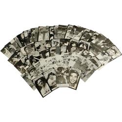 Hall of Famers Signed Postcards Lot (74) PSA/DNA 