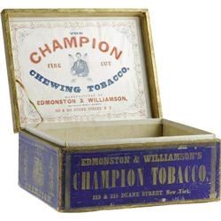 1860's "Champion Tobacco" Box with John Heenan 