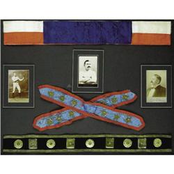 1880's John L. Sullivan Fight Worn Boxing Belt & Sash 