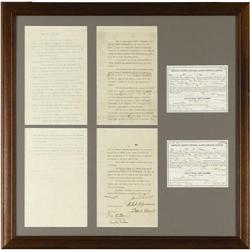 1896 Boxing Contract for Corbett vs. Fitzsimmons 