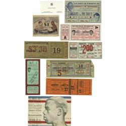1920's-50's Significant Boxing Ticket Lot 
