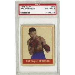 1948 Leaf Ray Robinson #64 PSA NM-MT 8 