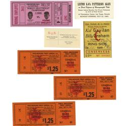 1950's-60's Boxing Tickets Lot 