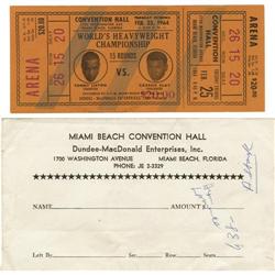 1964 Clay vs. Liston I Full Ticket 
