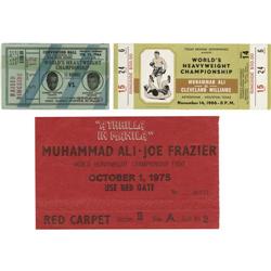 1960's-70's Muhammad Ali/C. Clay Fight Tickets 