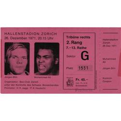 1971 Ali vs. Blin Full Ticket 