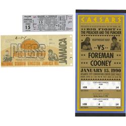 1970's-90's George Foreman Fight Tickets Lot 