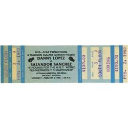 1980 Sanchez vs. Lopez I Full Ticket 