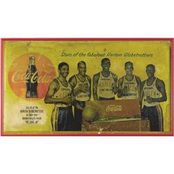 1954 Harlem Globetrotters Advertising Signs Lot of 2 