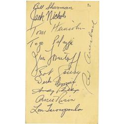 1956-57 Boston Celtics Team Signed GPC's PSA/DNA 
