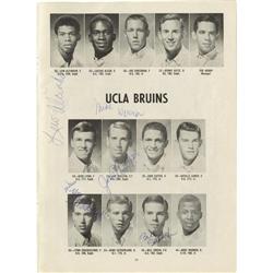 Lew Alcindor Signed UCLA Basketball Program PSA 