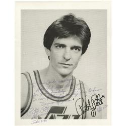 1980's "Pistol Pete" Maravich Signed Photograph, PSA 