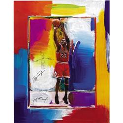 Michael Jordan Signed Peter Max Litho PSA/DNA 