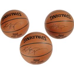 Kobe Bryant Single Signed Basketballs Lot of 3 