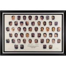 NBA 50 Greatest Players Signed Litho PSA/DNA 