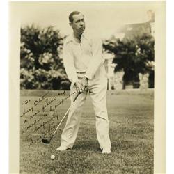 1940's Walter Hagen Signed Photograph, PSA 9 