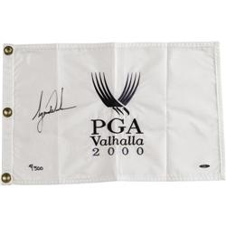 2000 Tiger Woods Signed UDA Valhalla Golf Flag 