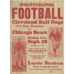 1931 Chicago Bears Broadside, Grange & Nagurski 