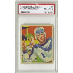 1935 National Chicle George Kenneally #3 PSA 8 