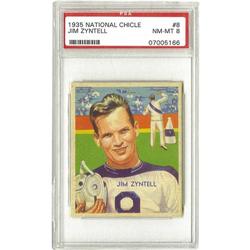 1935 National Chicle Jim Zyntell #8 PSA NM-MT 8 