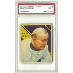 1935 National Chicle Knute Rockne #9 PSA NM 7 