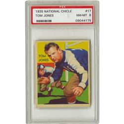1935 National Chicle Tom Jones #17 PSA NM-MT 8 
