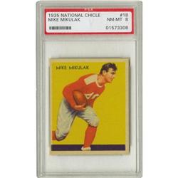 1935 National Chicle Mike Mikulak #18 PSA NM-MT 