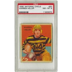 1935 National Chicle Warren Heller #20 PSA 8 