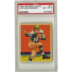1935 National Chicle Cliff Montgomery #21 PSA 8 