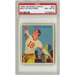 1935 National Chicle Beattie Feathers #23 PSA 8 