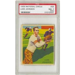 1935 National Chicle Luke Johnsos #35 PSA NM 7 