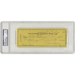 1950 W.F. "Fats" Henry Signed Check, PSA Mint 9 