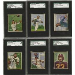 1950 Bowman Football Complete Set, Signed 