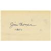 Image 1 : 1951 Jim Thorpe Signed Index Card PSA/DNA 