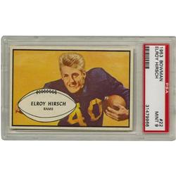 1953 Bowman Elroy Hirsch #22 PSA Mint 9 