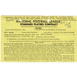 1956 Paul Hornung Rookie Contract PSA/DNA 