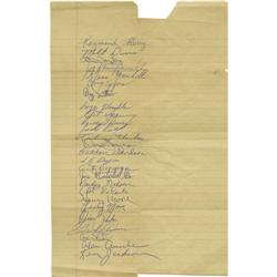 1957 Baltimore Colts Team Signed Sheet PSA/DNA 