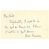 Image 1 : 1960s Dan Reeves Handwritten Signed Note PSA/DNA 